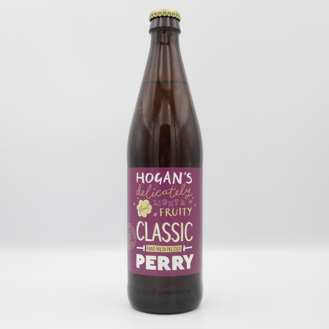 This is a bottle of Hogan's - Classic Perry - 5.4% (500ml). It is a  craft cider available to buy from Ghost Whale, voted London's best craft beer shop.