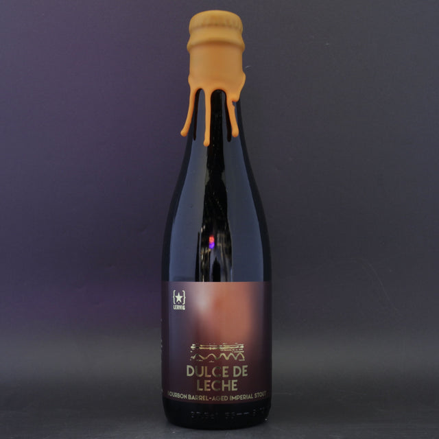 This is a bottle of Lervig - Rackhouse: Dulce De Leche - 12.8% (375ml). It is a Imperial Stout / Porter craft beer available to buy from Ghost Whale, voted London's best craft beer shop.