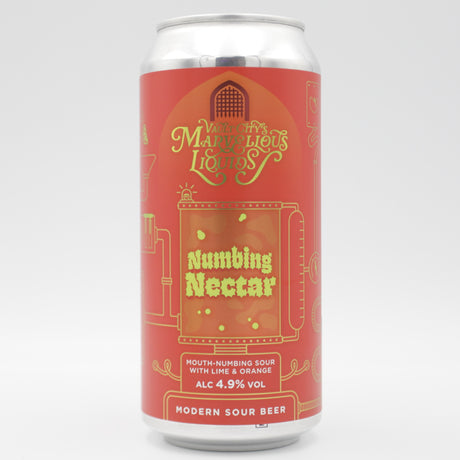 This is a can of Vault City - Marvelous Liquids: Numbing Nectar - 4.9% (440ml). It is a Sour craft beer available to buy from Ghost Whale, voted London's best craft beer shop.