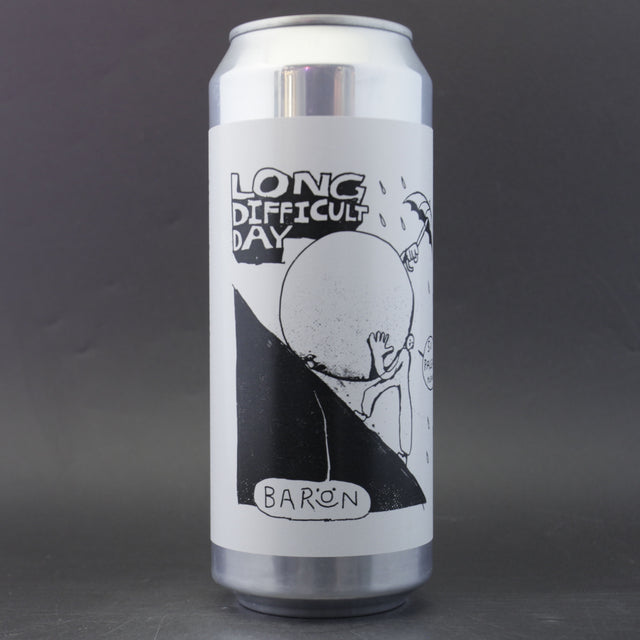 This is a can of Baron - Long Difficult Day - 5% (500ml). It is a Pale Ale craft beer available to buy from Ghost Whale, voted London's best craft beer shop.