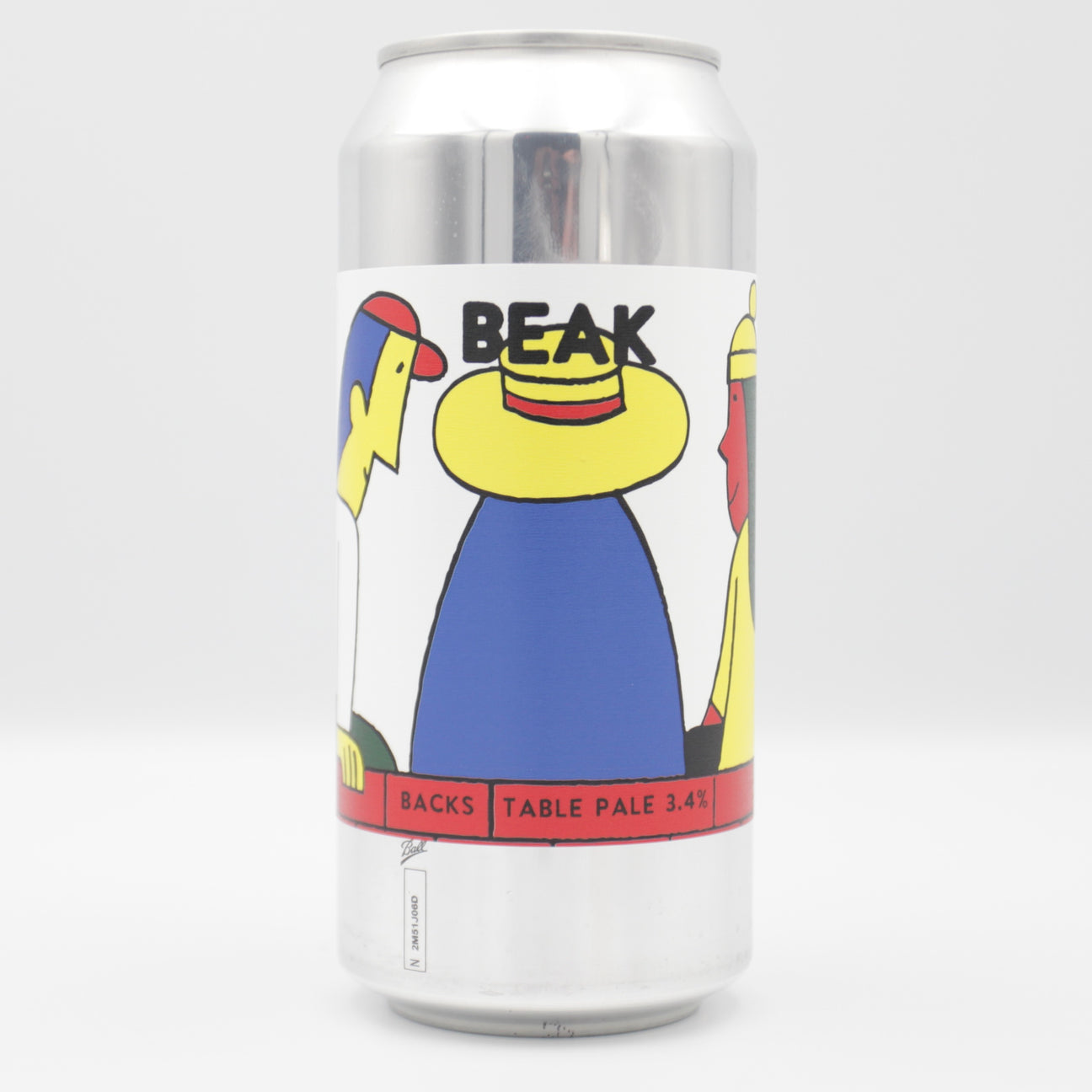 This is a can of Beak - Backs - 3.4% (440ml). It is a Pale Ale craft beer available to buy from Ghost Whale, voted London's best craft beer shop.