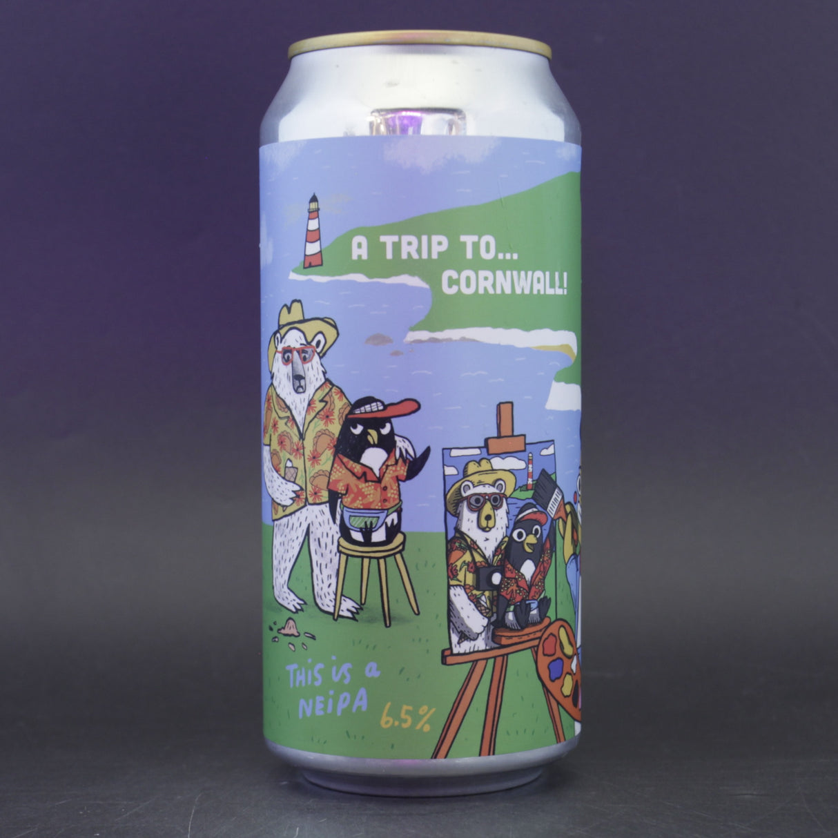 This is a can of Pretty Decent / Bluntrock - Take A Trip To...Cornwal! - 6.5% (440ml). It is a IPA craft beer available to buy from Ghost Whale, voted London's best craft beer shop.