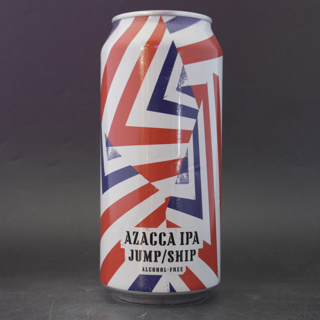 This is a can of Jump Ship Brewing - Dazzle Ship Azacca IPA - 0.5% (440ml). It is a IPA craft beer available to buy from Ghost Whale, voted London's best craft beer shop.