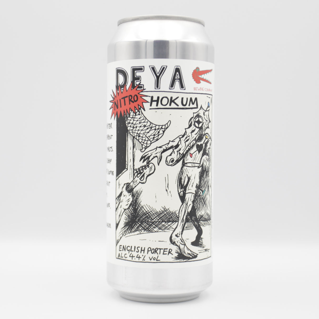 This is a can of DEYA - Hokum Nitro - 4% (500ml). It is a Stout / Porter craft beer available to buy from Ghost Whale, voted London's best craft beer shop.