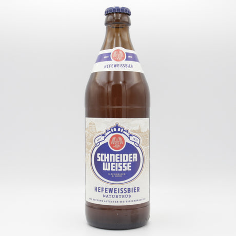 This is a bottle of Schneider's - Heffeweissbier - 4.9% (500ml). It is a Wit / Wheat craft beer available to buy from Ghost Whale, voted London's best craft beer shop.