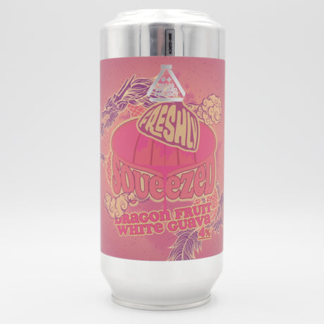 This is a can of Glass Pyramid Project - Freshly Squeezed: Dragonfruit & White Guava - 4% (440ml). It is a Sour craft beer available to buy from Ghost Whale, voted London's best craft beer shop.