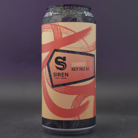 This is a can of Siren - Sandbox - 4.8% (440ml). It is a Pale Ale craft beer available to buy from Ghost Whale, voted London's best craft beer shop.