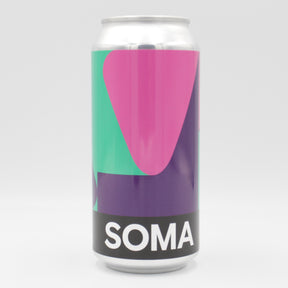 This is a can of SOMA - Simulation - 7% (440ml). It is a IPA craft beer available to buy from Ghost Whale, voted London's best craft beer shop.