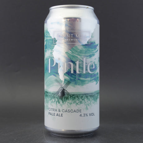 This is a can of Burnt Mill - Pintle - 4.3% (440ml). It is a Pale Ale craft beer available to buy from Ghost Whale, voted London's best craft beer shop.