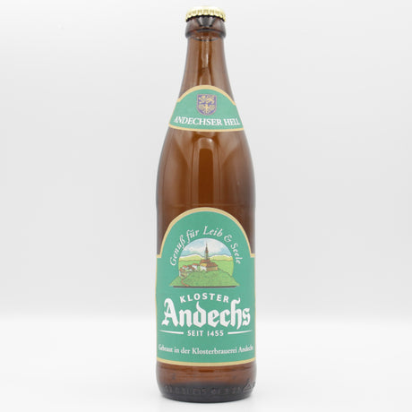 This is a bottle of Andechs - Vollbier Hell - 4.8% (500ml). It is a Lager / Pilsner / Kölsch craft beer available to buy from Ghost Whale, voted London's best craft beer shop.