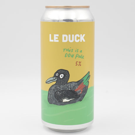 This is a can of Pretty Decent - Le Duck - 5% (440ml). It is a Pale Ale craft beer available to buy from Ghost Whale, voted London's best craft beer shop.