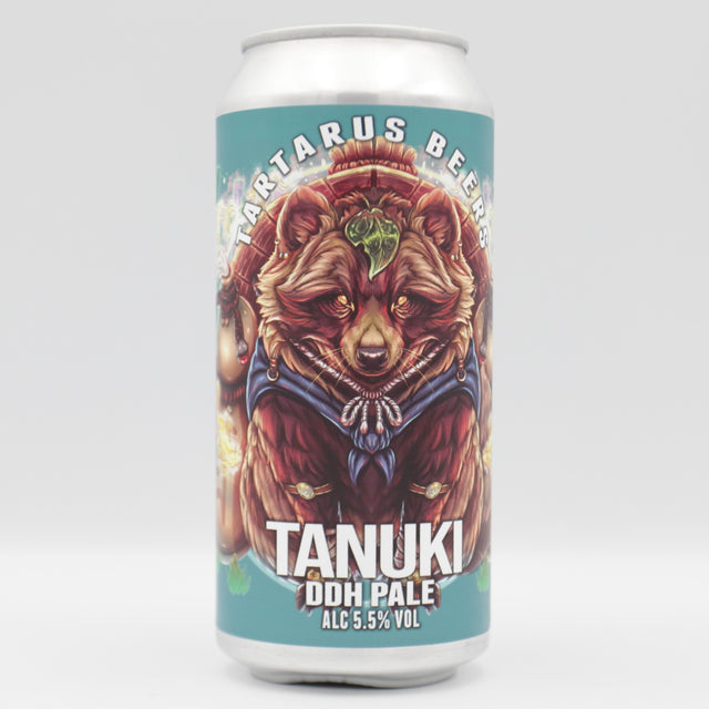 This is a can of Tartarus - Tanuki - 5.5% (440ml). It is a Pale Ale craft beer available to buy from Ghost Whale, voted London's best craft beer shop.