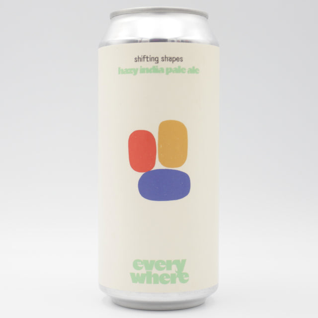 This is a can of everywhere  - shifting shapes  - 7.1% (473ml). It is a IPA craft beer available to buy from Ghost Whale, voted London's best craft beer shop.
