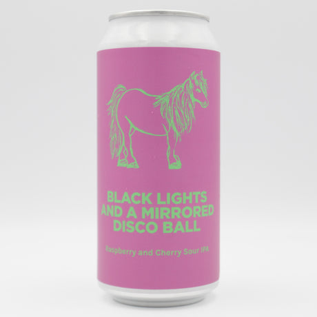 This is a can of Pomona Island - Black Lights And A Mirrored Disco Ball - 6% (440ml). It is a IPA craft beer available to buy from Ghost Whale, voted London's best craft beer shop.