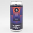 This is a can of Drop Project - Passage - 10% (440ml). It is a Imperial Stout / Porter craft beer available to buy from Ghost Whale, voted London's best craft beer shop.