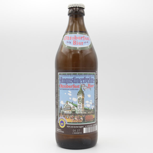 This is a bottle of Augustiner - Oktoberfest - 6.3% (500ml). It is a Lager / Pilsner / Kölsch craft beer available to buy from Ghost Whale, voted London's best craft beer shop.