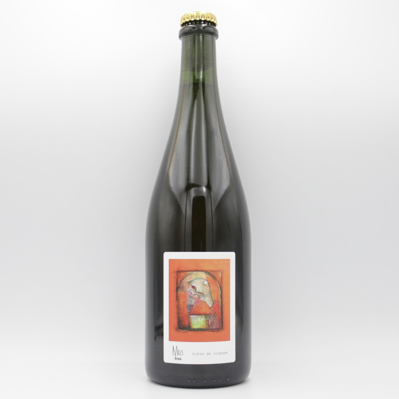 This is a sharing bottle of Mills Brewing - Biere de Coupage - 4.5% (750ml). It is a Wild Ale craft beer available to buy from Ghost Whale, voted London's best craft beer shop.