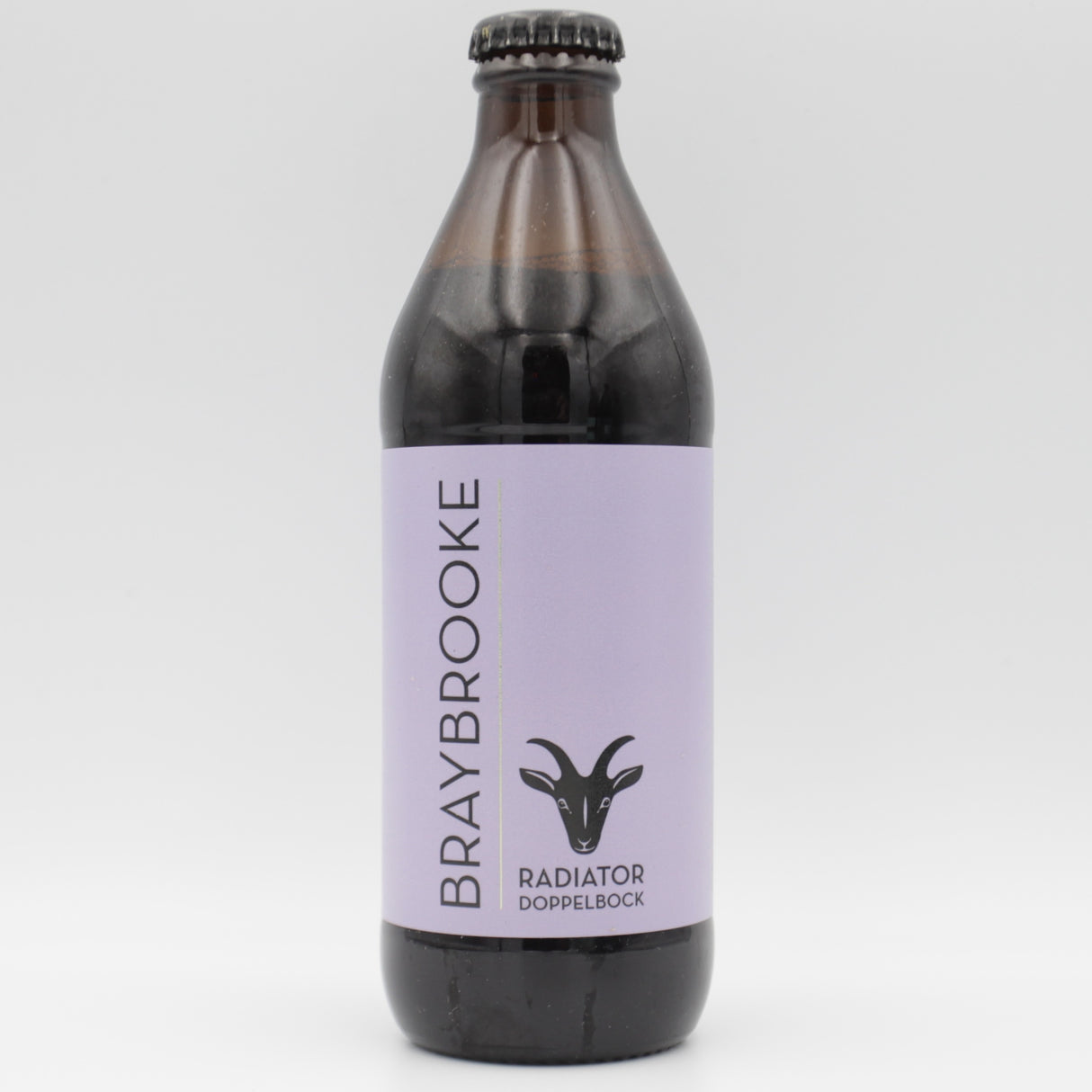 This is a bottle of Braybrooke - Radiator Doppelbock - 7.5% (330ml). It is a Lager / Pilsner / Kölsch craft beer available to buy from Ghost Whale, voted London's best craft beer shop.