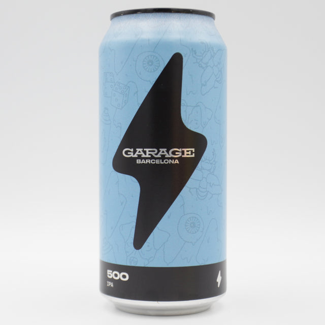 This is a can of Garage Beer Co - 500 - 7% (440ml). It is a IPA craft beer available to buy from Ghost Whale, voted London's best craft beer shop.