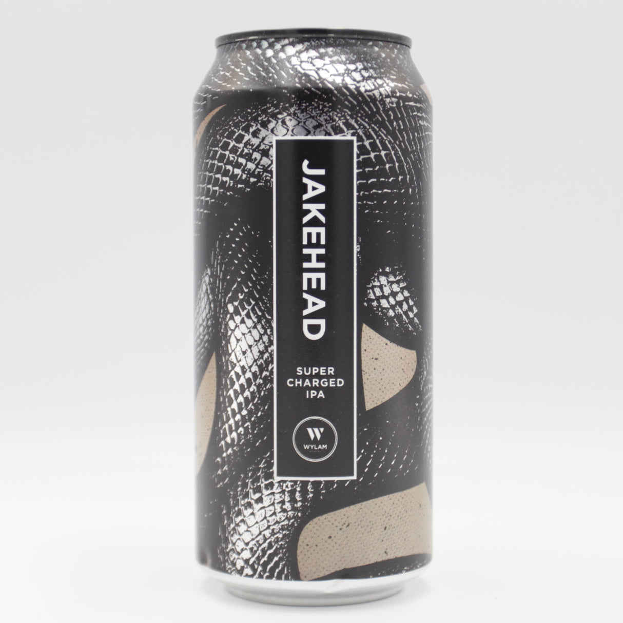 This is a can of Wylam - Jakehead - 6.3% (440ml). It is a IPA craft beer available to buy from Ghost Whale, voted London's best craft beer shop.