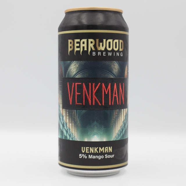 This is a can of Bearwood - Venkman - 5% (440ml). It is a Sour craft beer available to buy from Ghost Whale, voted London's best craft beer shop.