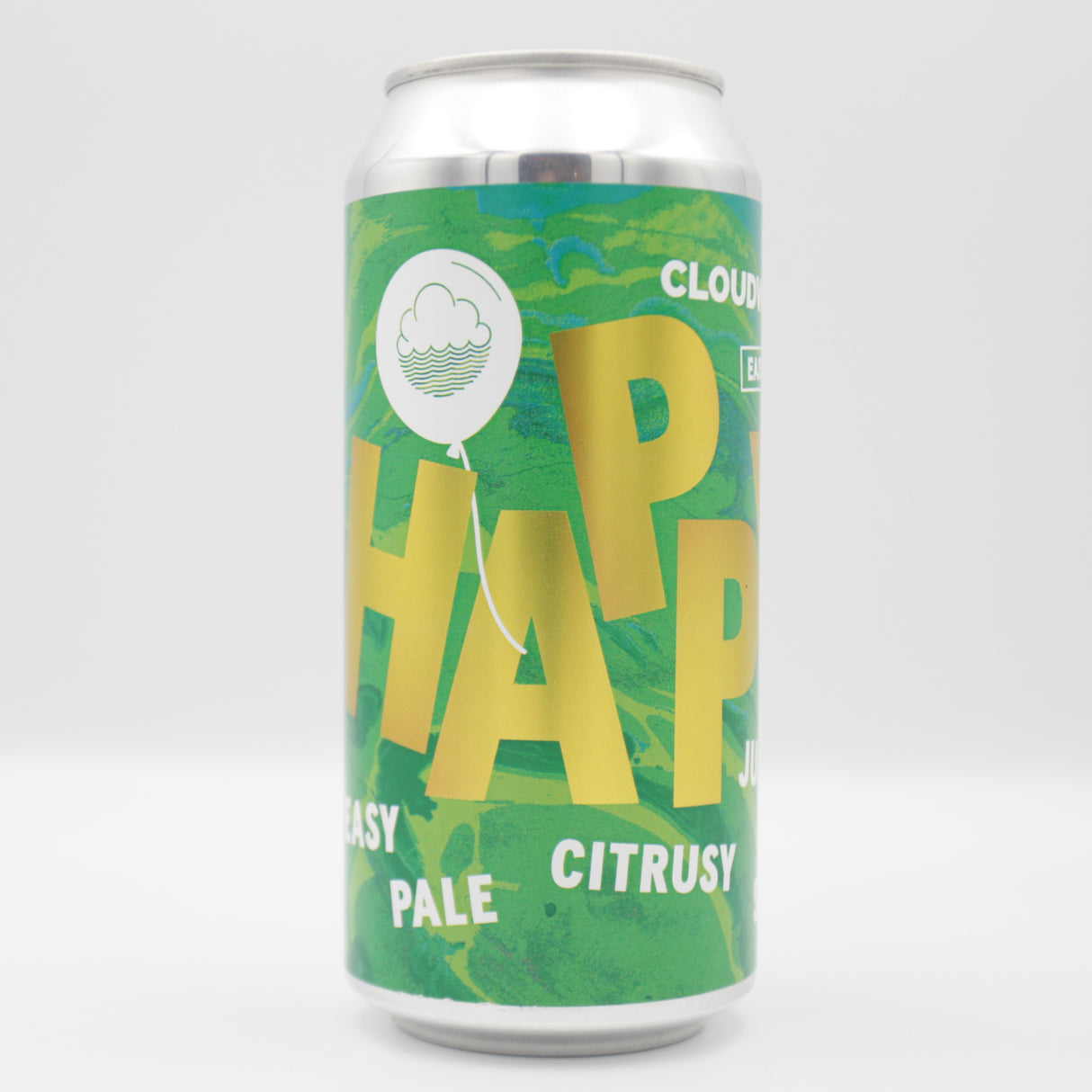 This is a can of Cloudwater - Happy - 3.5% (440ml). It is a Pale Ale craft beer available to buy from Ghost Whale, voted London's best craft beer shop.