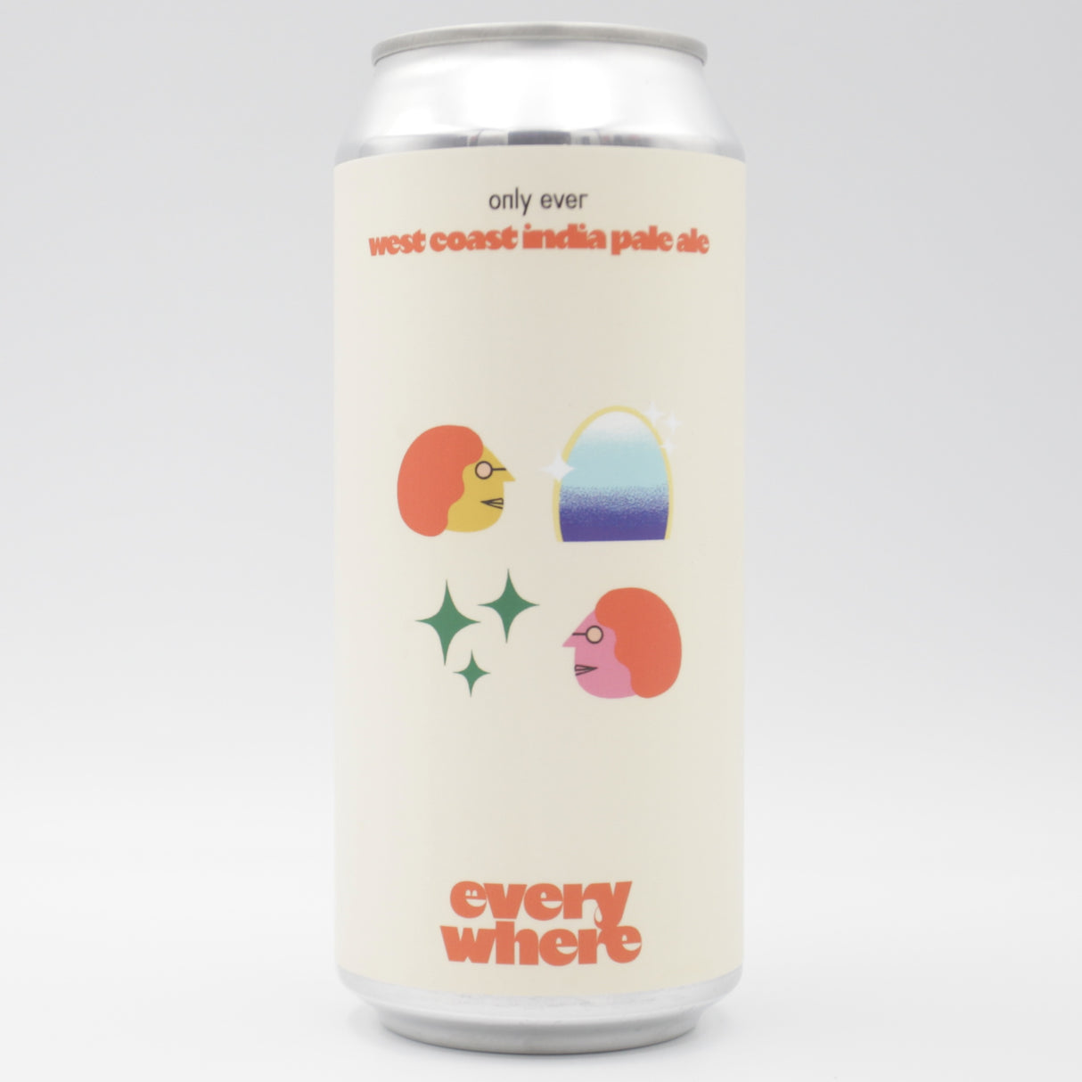 This is a can of everywhere  - only ever - 6.6% (473ml). It is a IPA craft beer available to buy from Ghost Whale, voted London's best craft beer shop.