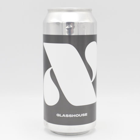 This is a can of Glasshouse - X: DIPA - 8% (440ml). It is a Double IPA craft beer available to buy from Ghost Whale, voted London's best craft beer shop.