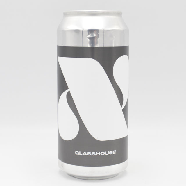 This is a can of Glasshouse - X: DIPA - 8% (440ml). It is a Double IPA craft beer available to buy from Ghost Whale, voted London's best craft beer shop.
