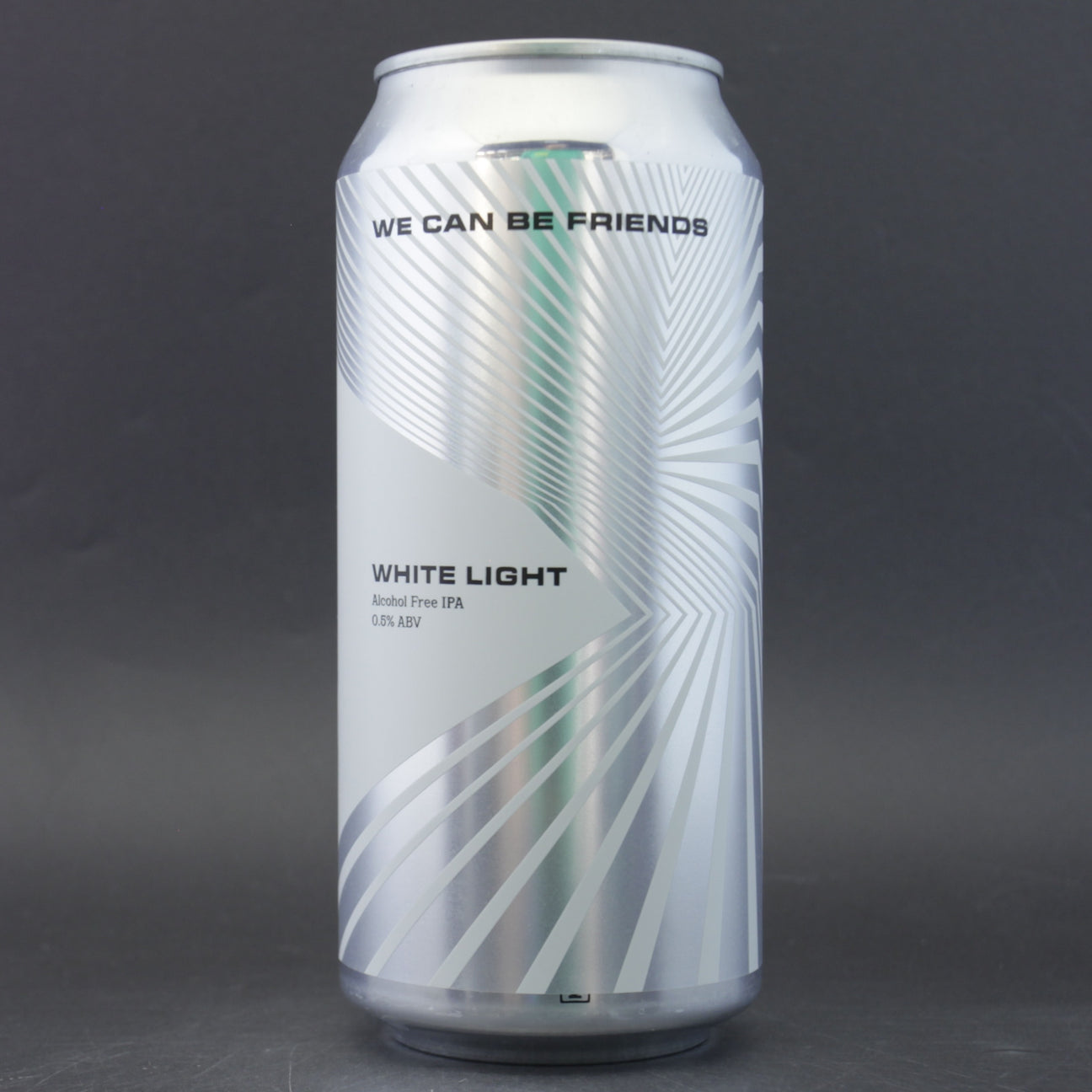 This is a can of We Can Be Friends - White Light - 0.5% (440ml). It is a IPA craft beer available to buy from Ghost Whale, voted London's best craft beer shop.