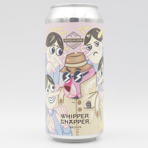 This is a can of Basqueland - Whipper Snapper - 6.6% (440ml). It is a IPA craft beer available to buy from Ghost Whale, voted London's best craft beer shop.