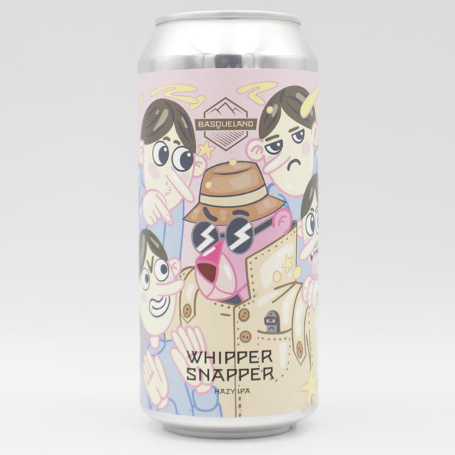 This is a can of Basqueland - Whipper Snapper - 6.6% (440ml). It is a IPA craft beer available to buy from Ghost Whale, voted London's best craft beer shop.