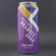 This is a can of Jump Ship Brewing - Ocean Drift Bramble Sour - 0.5% (440ml). It is a Sour craft beer available to buy from Ghost Whale, voted London's best craft beer shop.