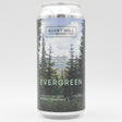 This is a can of Burnt Mill - Evergreen - 0.5% (440ml). It is a Pale Ale craft beer available to buy from Ghost Whale, voted London's best craft beer shop.