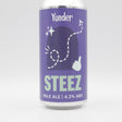 This is a can of Yonder - Steez - 4.2% (440ml). It is a Pale Ale craft beer available to buy from Ghost Whale, voted London's best craft beer shop.