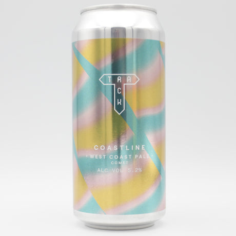 This is a can of Track - Coastline - 5.2% (440ml). It is a Pale Ale craft beer available to buy from Ghost Whale, voted London's best craft beer shop.