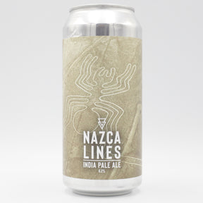 This is a can of Azvex - Nazca Lines - 6.2% (440ml). It is a IPA craft beer available to buy from Ghost Whale, voted London's best craft beer shop.