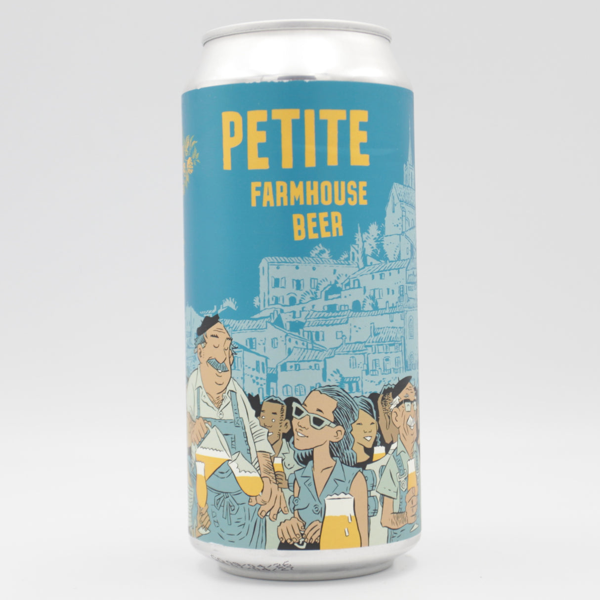 This is a can of Burning Sky - Petite - 3.4% (440ml). It is a Saison craft beer available to buy from Ghost Whale, voted London's best craft beer shop.