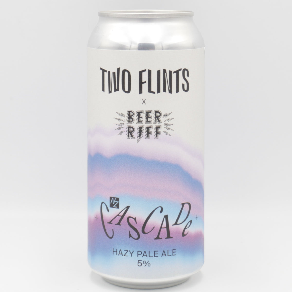 This is a can of Two Flints - NZ Cascade - 5% (440ml). It is a Pale Ale craft beer available to buy from Ghost Whale, voted London's best craft beer shop.