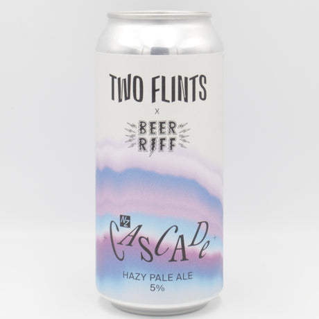 This is a can of Two Flints - NZ Cascade - 5% (440ml). It is a Pale Ale craft beer available to buy from Ghost Whale, voted London's best craft beer shop.