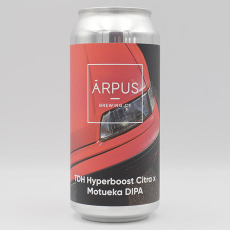 This is a can of Arpus Brewing Co - TDH Citra Motueka DIPA - 8% (440ml). It is a Double IPA craft beer available to buy from Ghost Whale, voted London's best craft beer shop.