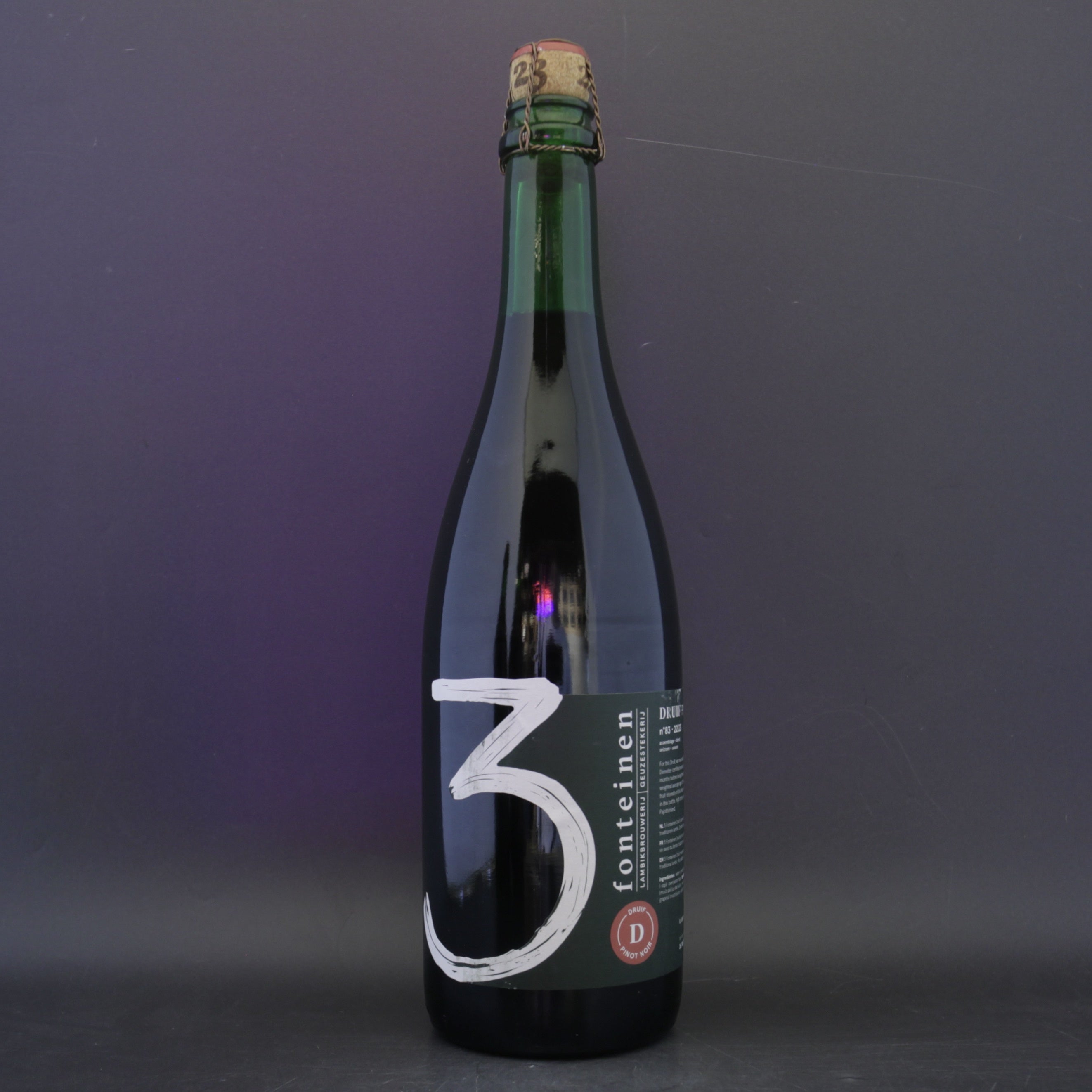 3 Fonteinen - Druif Pinot Noir #83 2223 - 8.5% (750ml) - Ghost Whale