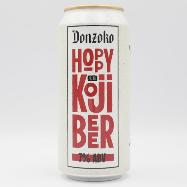 This is a can of Donzoko - Hoppy Koji Beer - 7% (440ml). It is a IPA craft beer available to buy from Ghost Whale, voted London's best craft beer shop.
