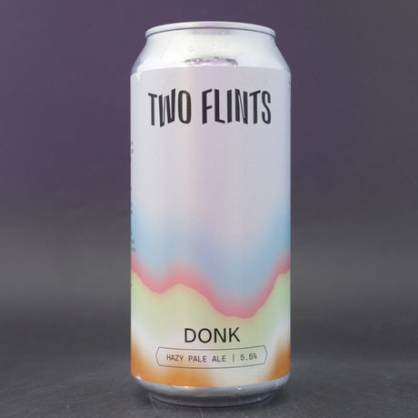 This is a can of Two Flints - Donk - 5.5% (440ml). It is a Pale Ale craft beer available to buy from Ghost Whale, voted London's best craft beer shop.