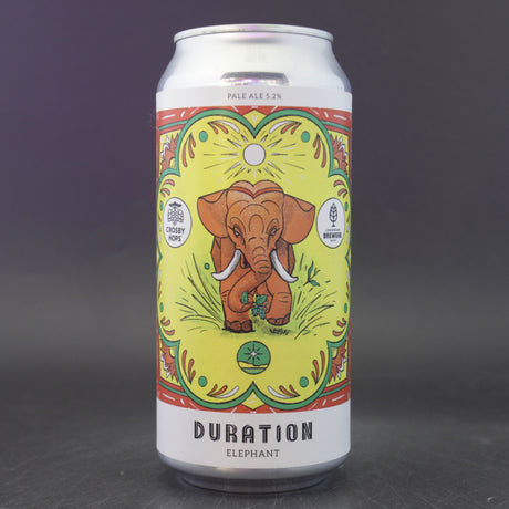 This is a can of Duration - Elephant - 5.2% (440ml). It is a Pale Ale craft beer available to buy from Ghost Whale, voted London's best craft beer shop.