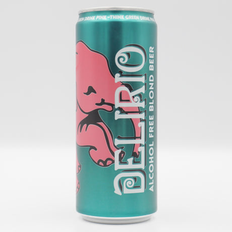 This is a can of Huyghe - Delirio - 0.3% (330ml). It is a Belgian Style craft beer available to buy from Ghost Whale, voted London's best craft beer shop.