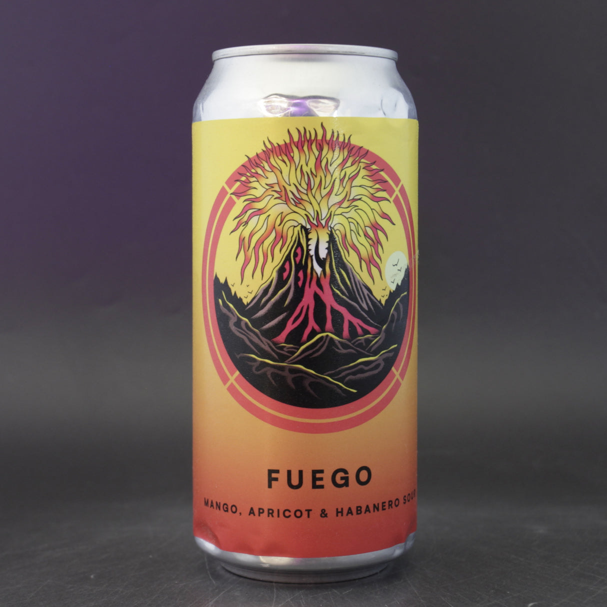 This is a can of Otherworld - Fuego - 4.4% (440ml). It is a Sour craft beer available to buy from Ghost Whale, voted London's best craft beer shop.