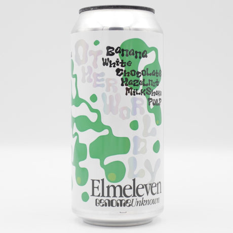 This is a can of Elm Eleven / Ophiussa - PULP: Otherworldly - 5% (440ml). It is a Sour craft beer available to buy from Ghost Whale, voted London's best craft beer shop.