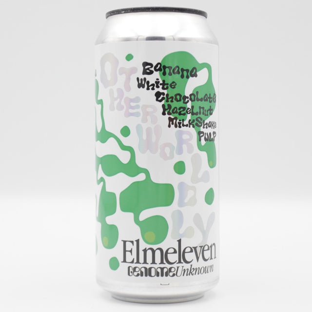 This is a can of Elm Eleven / Ophiussa - PULP: Otherworldly - 5% (440ml). It is a Sour craft beer available to buy from Ghost Whale, voted London's best craft beer shop.
