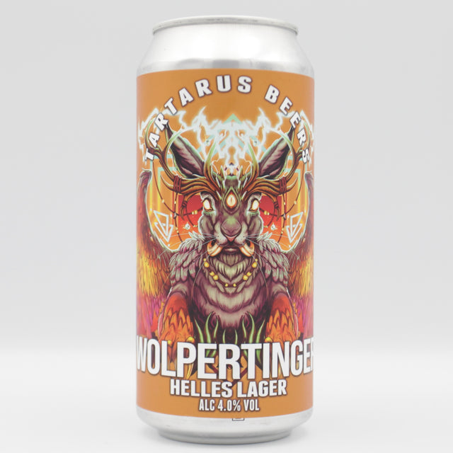 This is a can of Tartarus - Wolpertinger - 4% (440ml). It is a Lager / Pilsner / Kölsch craft beer available to buy from Ghost Whale, voted London's best craft beer shop.